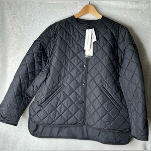Babaton Black Quilted Puffer Jacket
